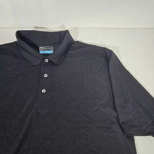 Mens PGA Tour Golf Short Sleeve Lightweight BLACK Polo Sz Large‎